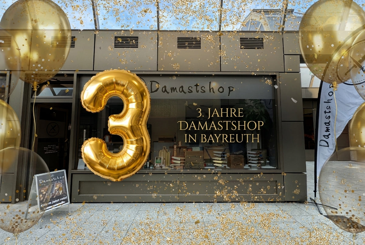3 Jahre Damastshop in Bayreuth