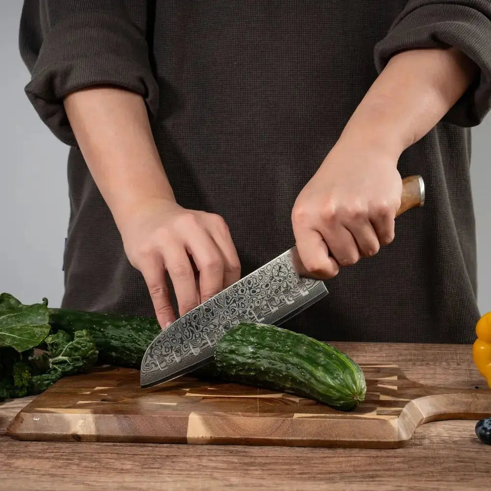 Damast Santoku Olive Damastshop.de - Damastshop
