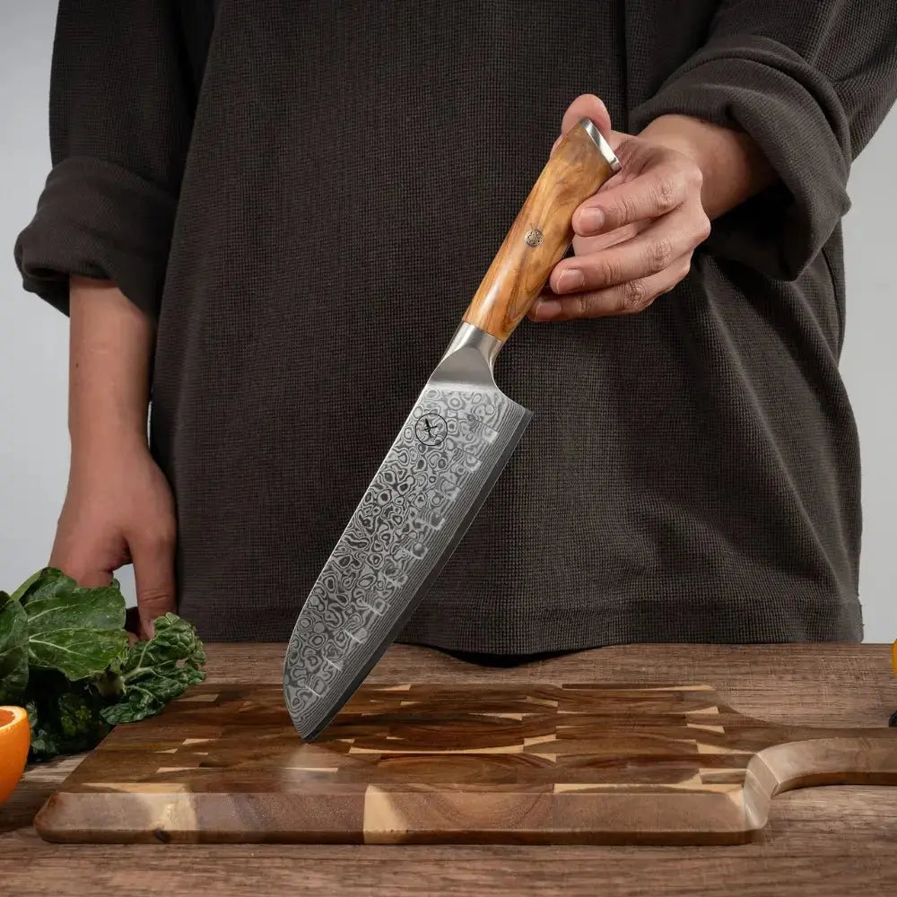 Damast Santoku Olive Damastshop.de - Damastshop