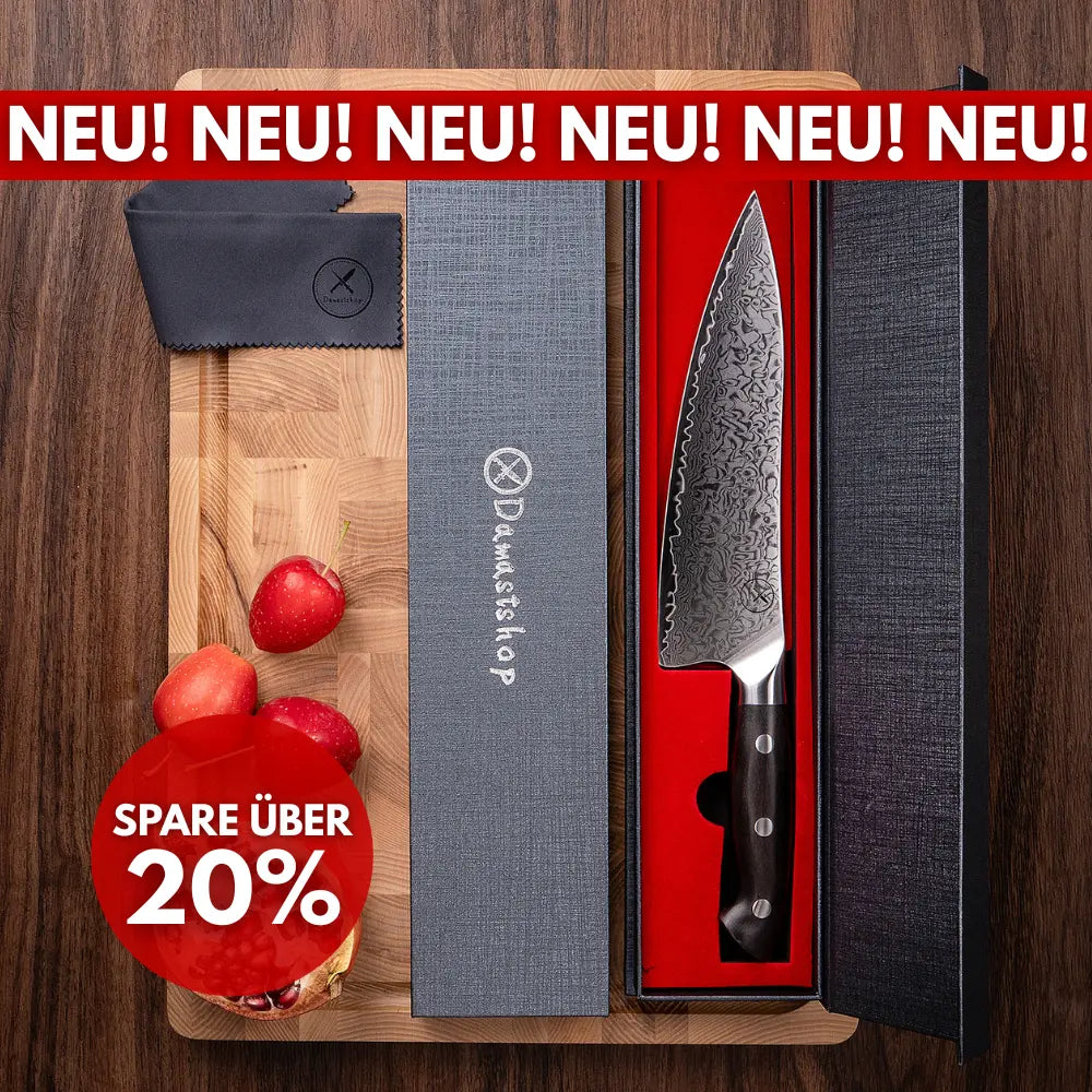 Premium Damast Chefmesser Ebenholz Damastshop.de - Damastshop