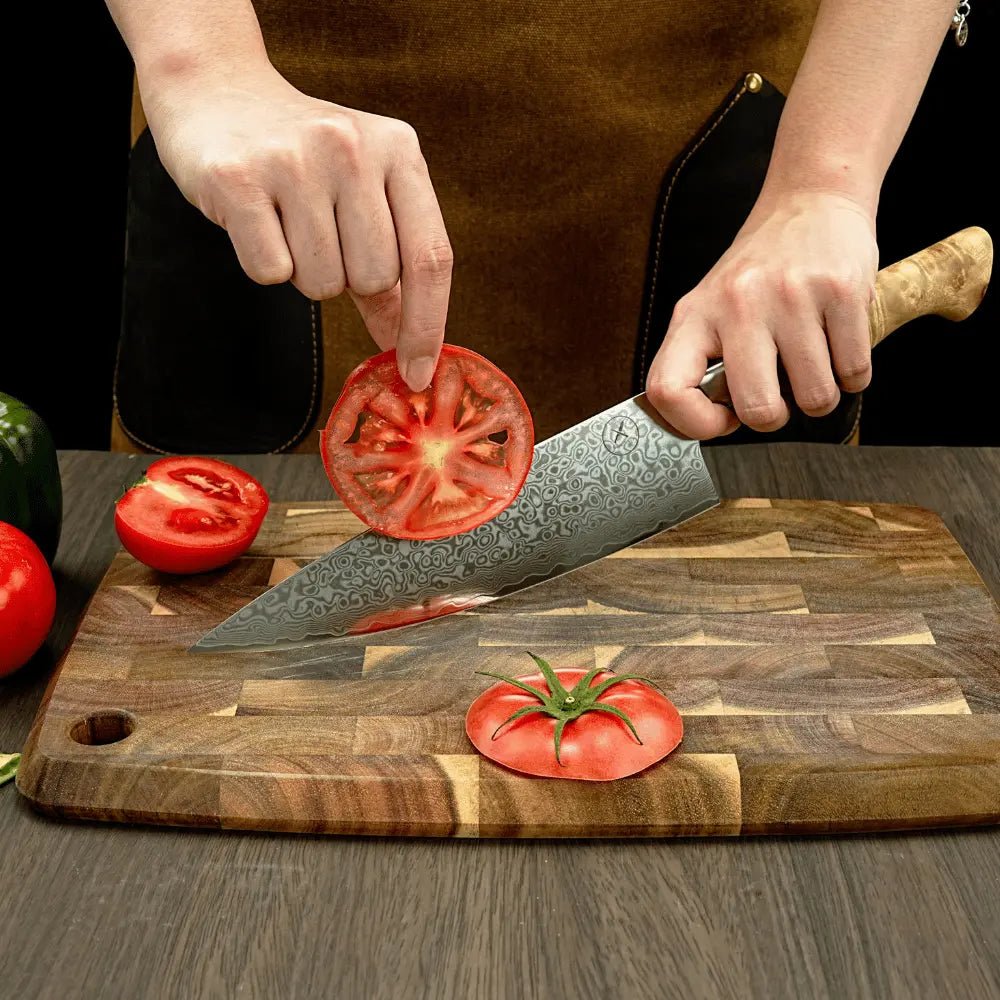 Damast Chefmesser Bergahorn Damastshop.de - Damastshop