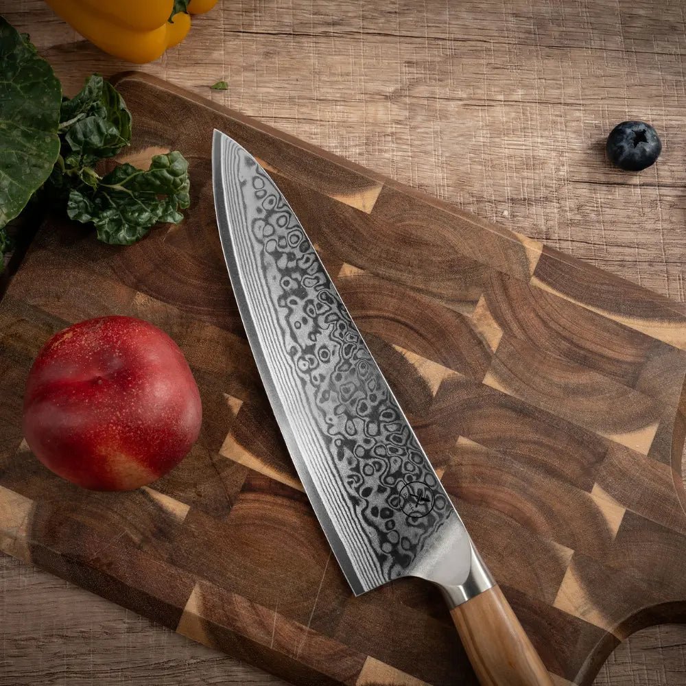 Damast Chefmesser Olive Damastshop.de - Damastshop