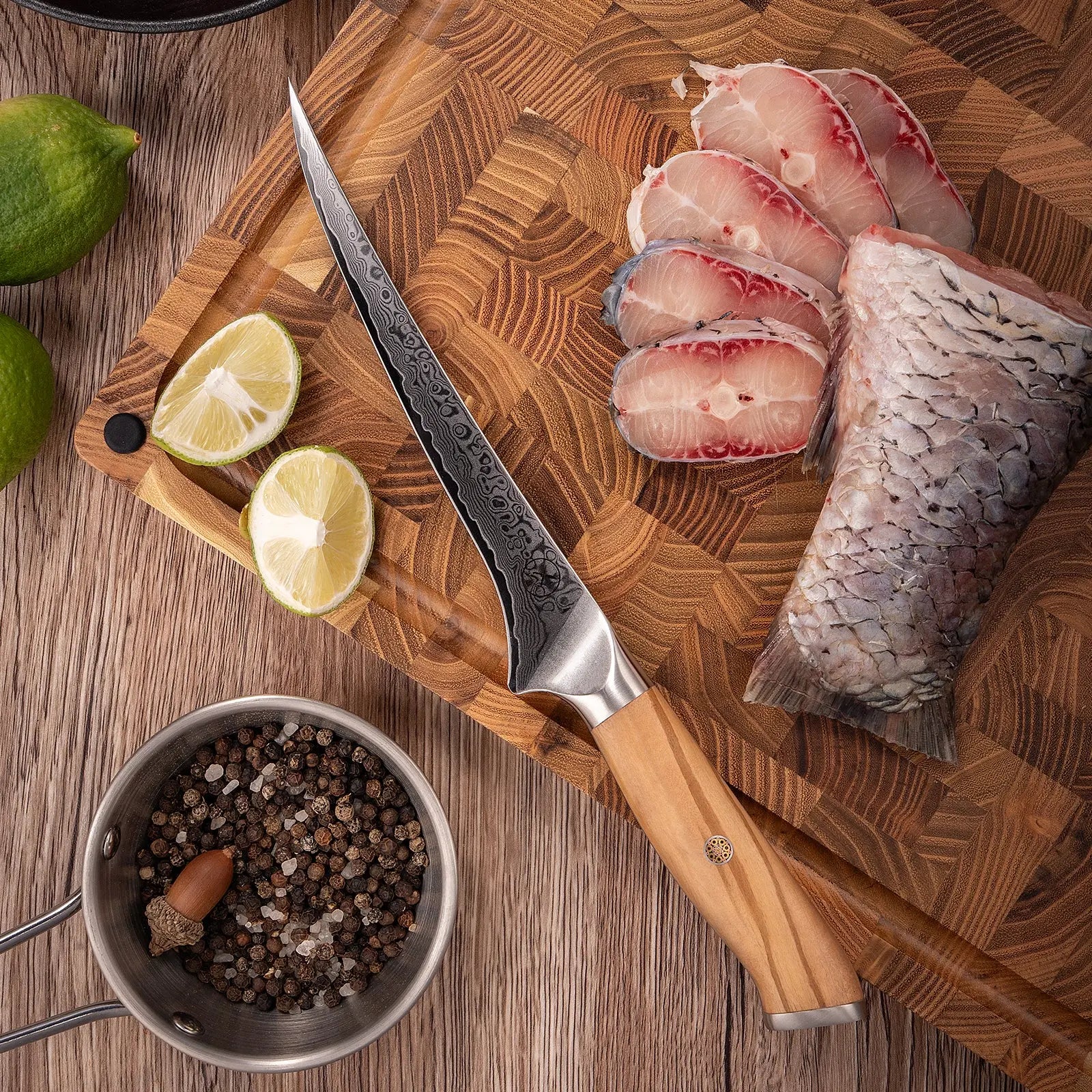 B13O Filetiermesser Damastshop.de - Damastshop