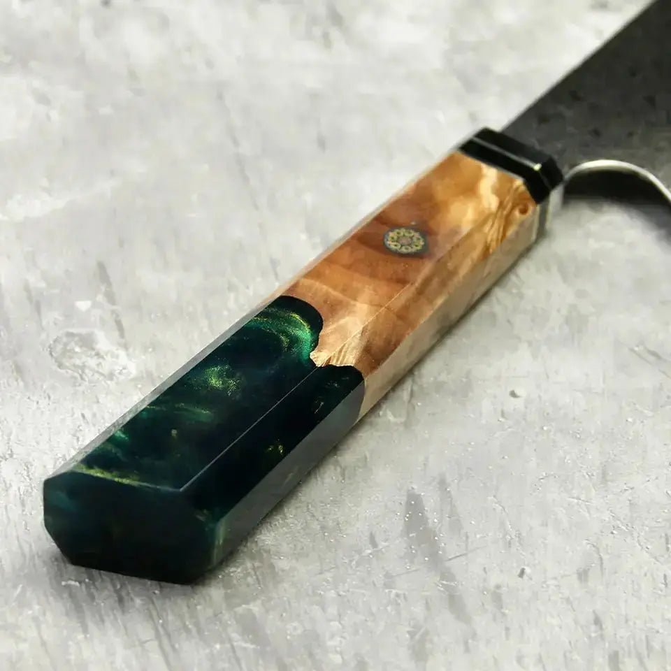 Damast Kiritsuke Epoxy Farbauswahl