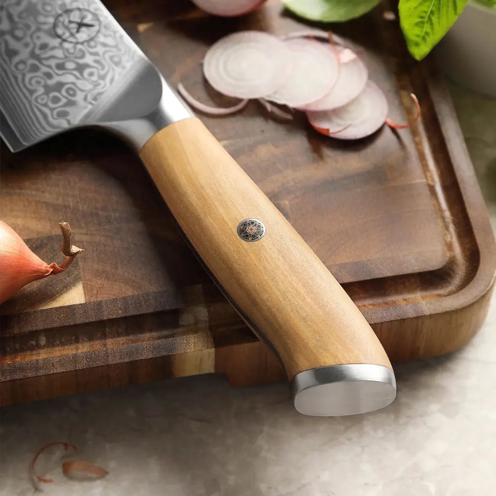 Damast Messer 3er Set Olive Damastshop.de - Damastshop