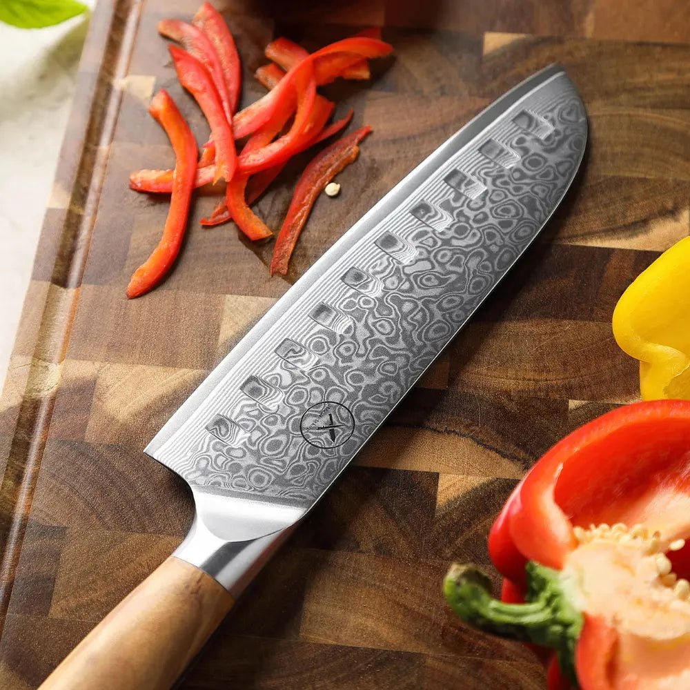 Damast Messer 3er Set Olive Damastshop.de - Damastshop