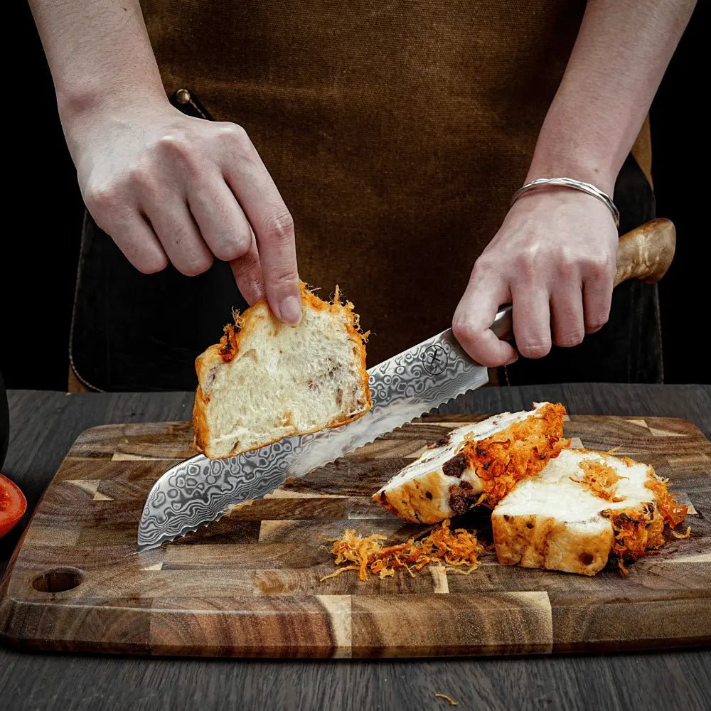 Damast Messer 5er Set Bergahorn Damastshop.de - Damastshop