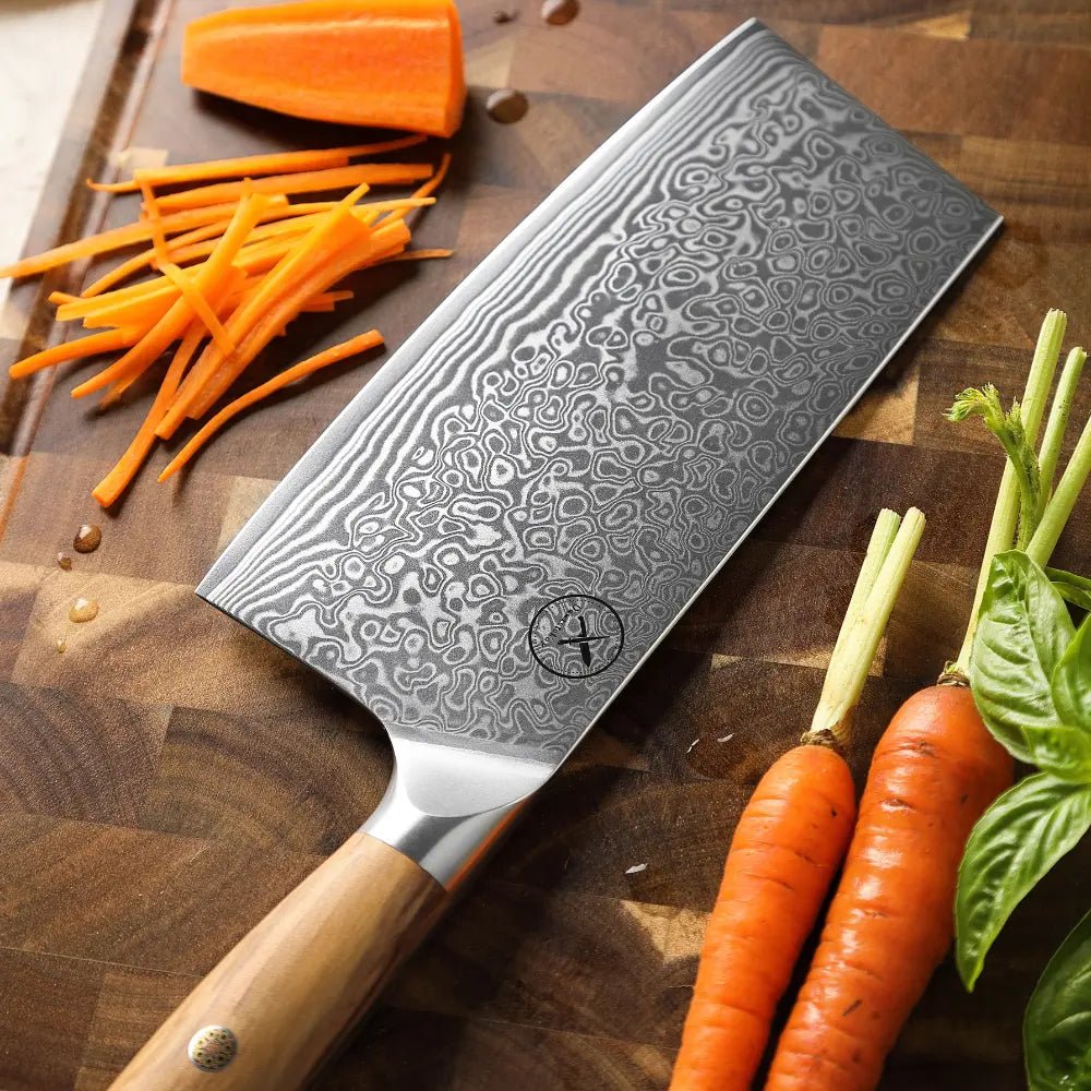 Damast Messer 5er Set Olive Damastshop.de - Damastshop