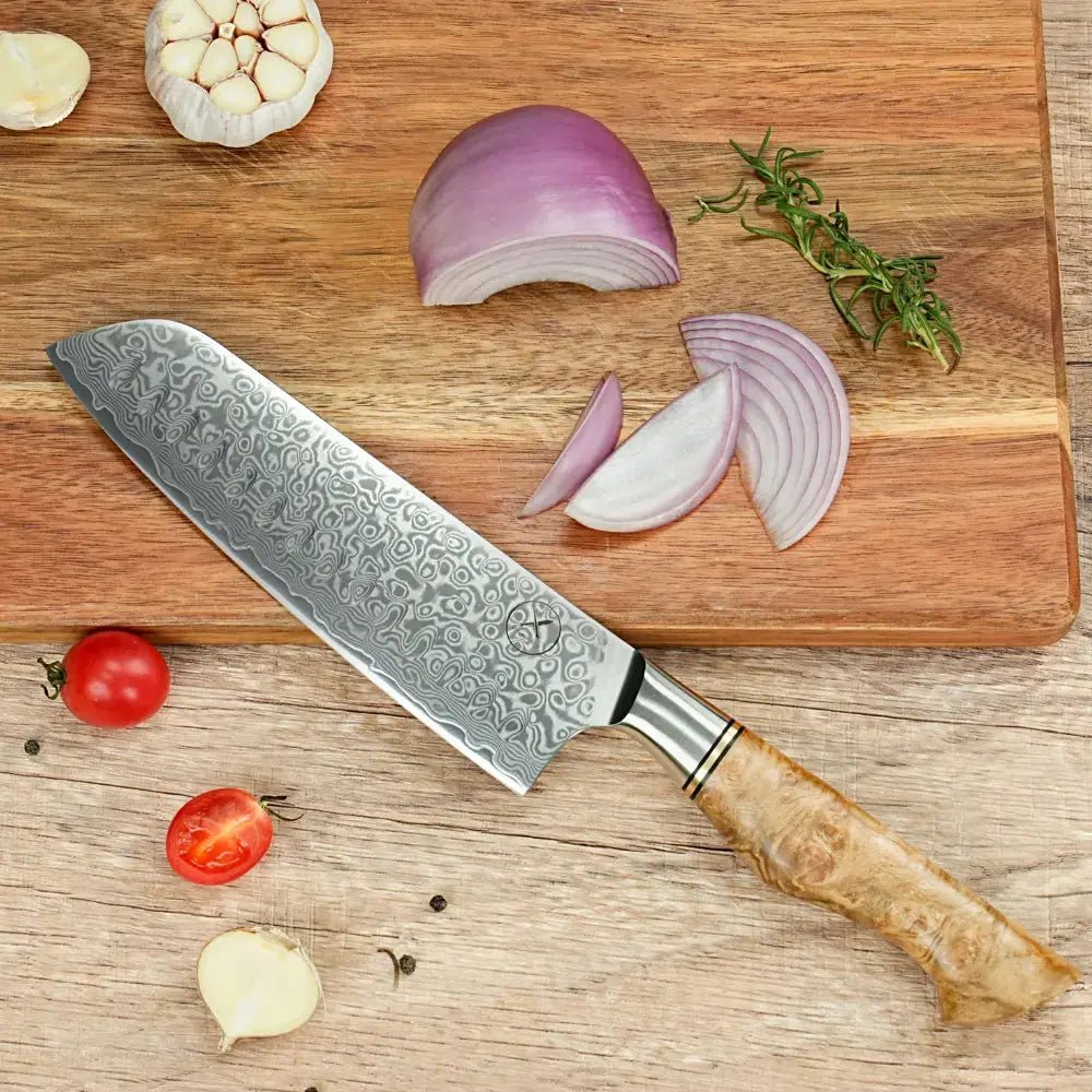 Damast Santoku Bergahorn Damastshop.de - Damastshop