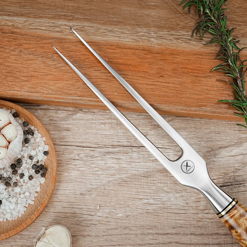 Damast Messer Tranchier Duo Bergahorn Damastshop.de - Damastshop