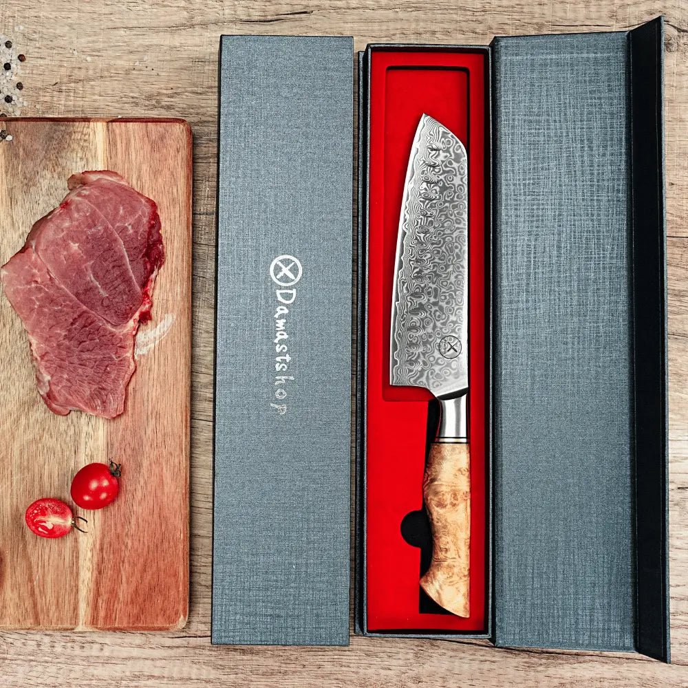 Damast Santoku Bergahorn Damastshop.de - Damastshop