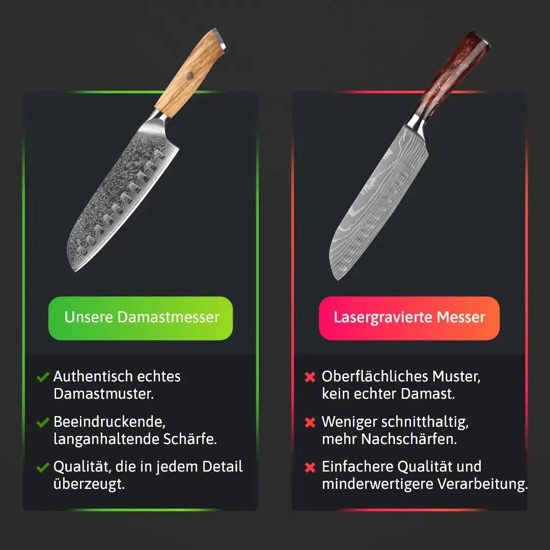 Damast Santoku Olive Damastshop.de - Damastshop