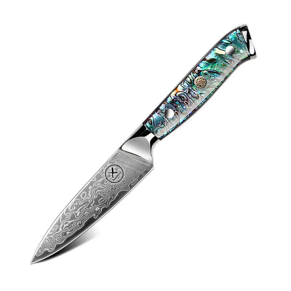 Damast Schälmesser Abalone Damastshop.de - Damastshop