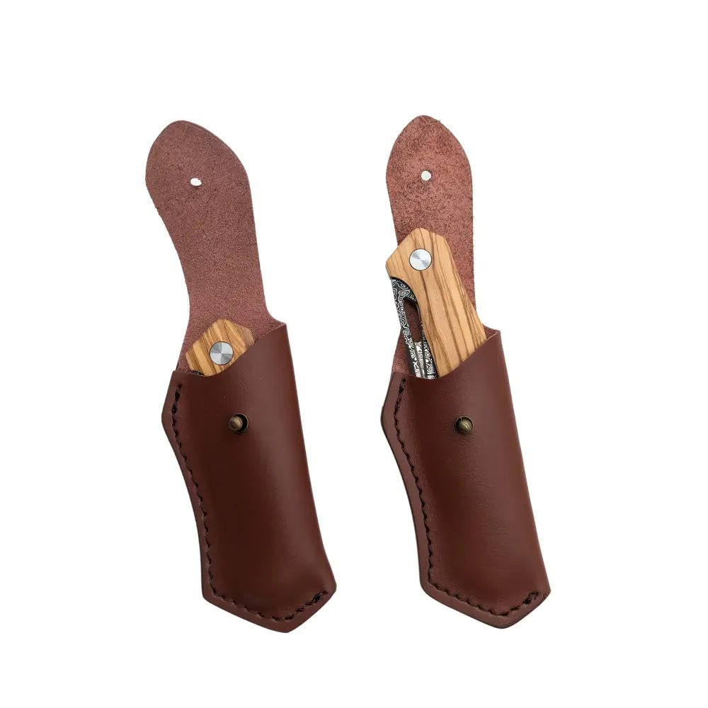 Damast Taschenmesser Olive Damastshop.de - Damastshop