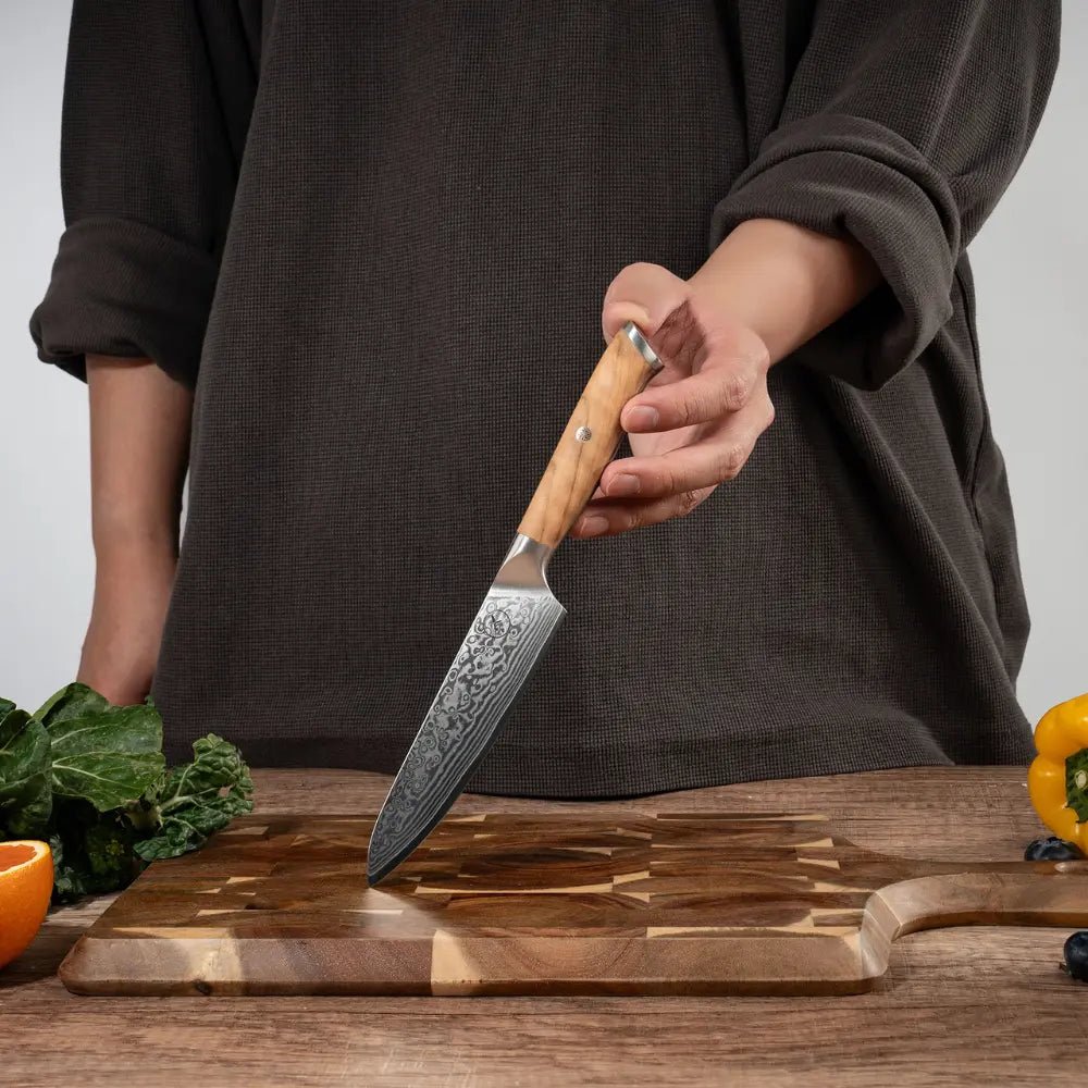 Damast Universalmesser Olive Damastshop.de - Damastshop