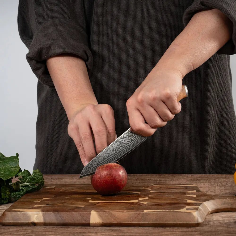 Damast Universalmesser Olive Damastshop.de - Damastshop