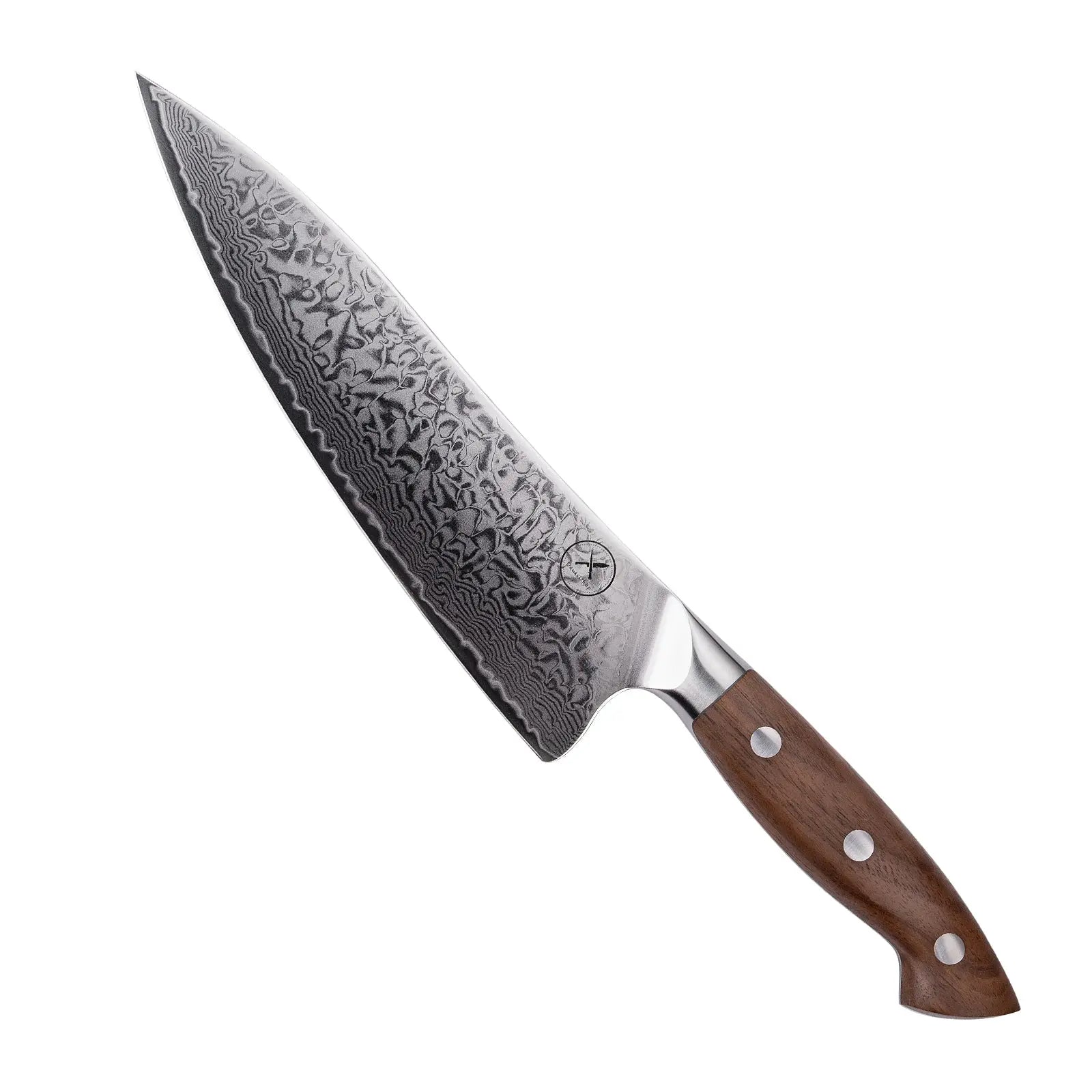 Premium Damast Chefmesser Walnuss Damastshop.de - Damastshop