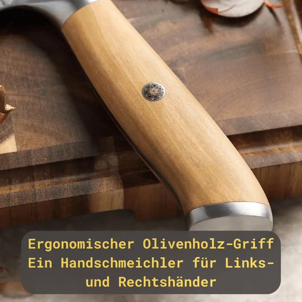 Damast Messer 3er Set Olive Damastshop.de - Damastshop