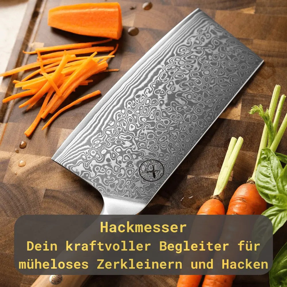 Damast Messer 5er Set Olive Damastshop.de - Damastshop