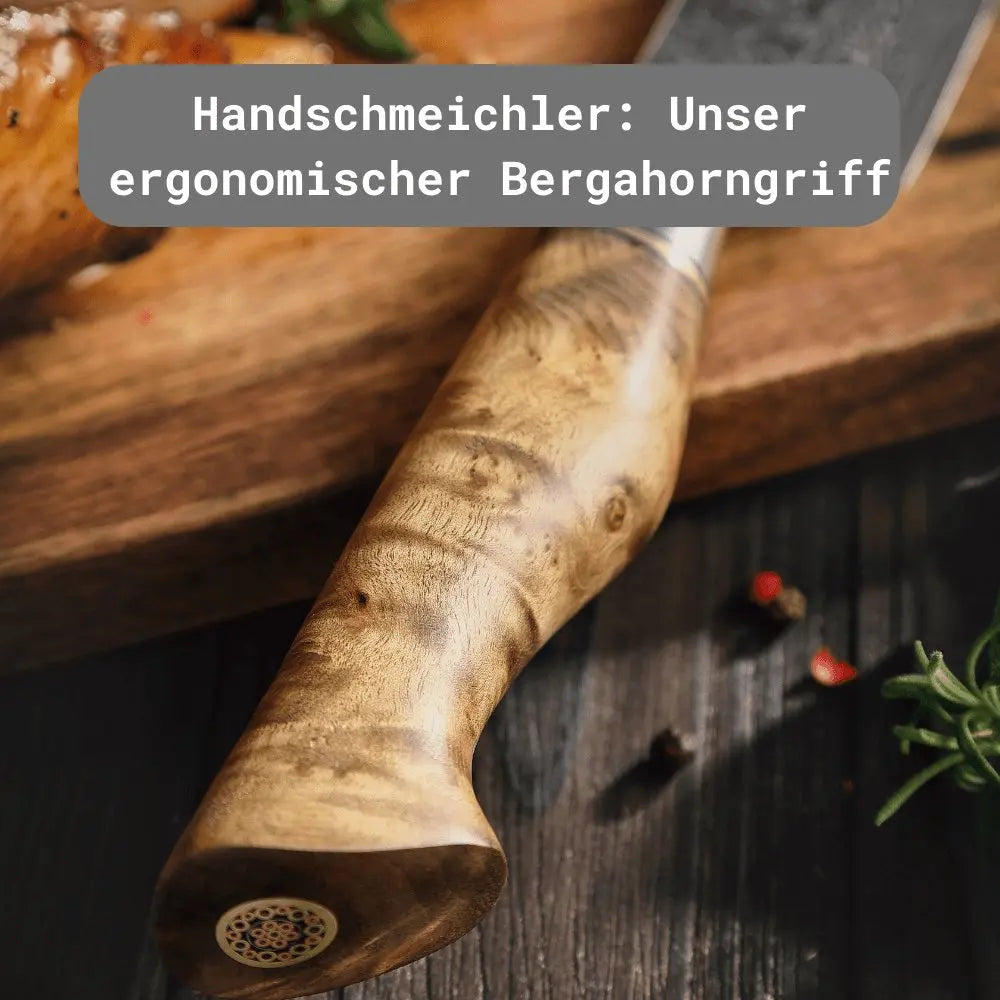 Damast Messer Tranchier Duo Bergahorn Damastshop.de - Damastshop