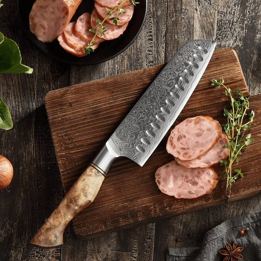 Damast Santoku Bergahorn Damastshop.de - Damastshop