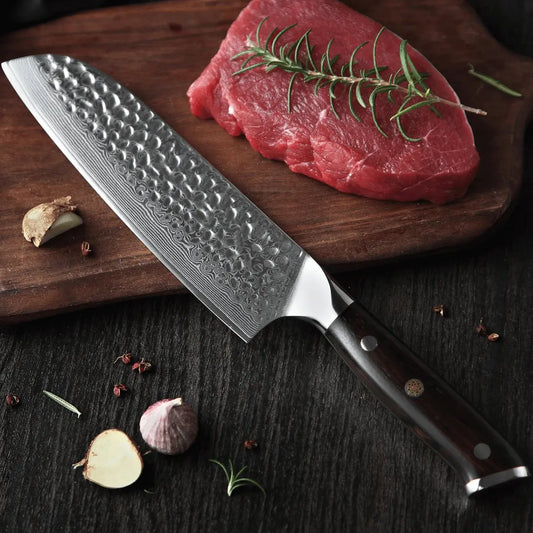 Damast Santoku Ebenholz Damastshop.de - Damastshop