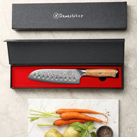 Damast Santoku Olive Damastshop.de - Damastshop