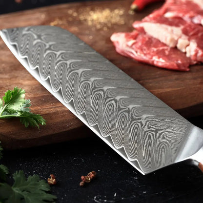 Damast Santoku Palisander