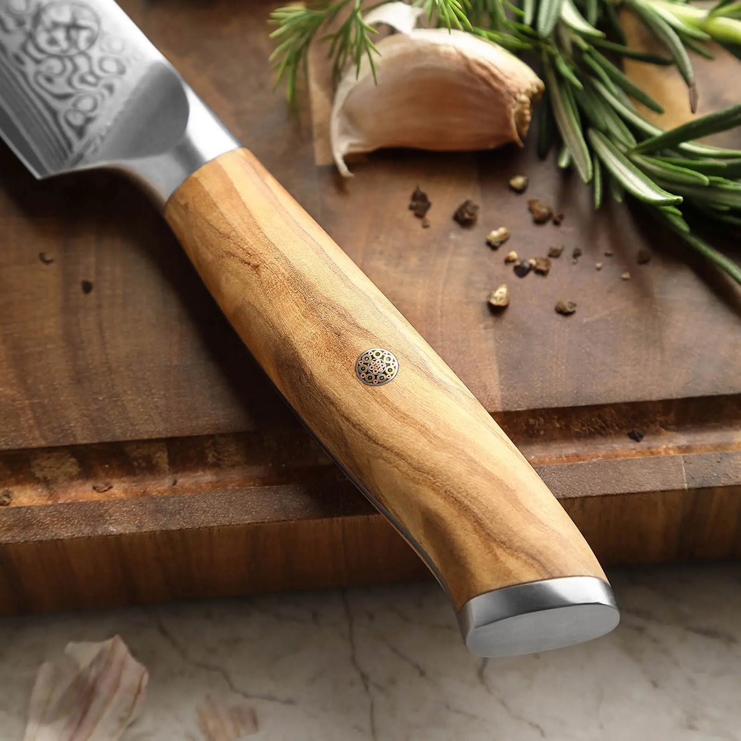 Damast Steakmesser Olive Damastshop.de - Damastshop