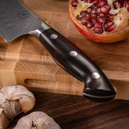Premium Damast Santoku Ebenholz Damastshop.de - Damastshop