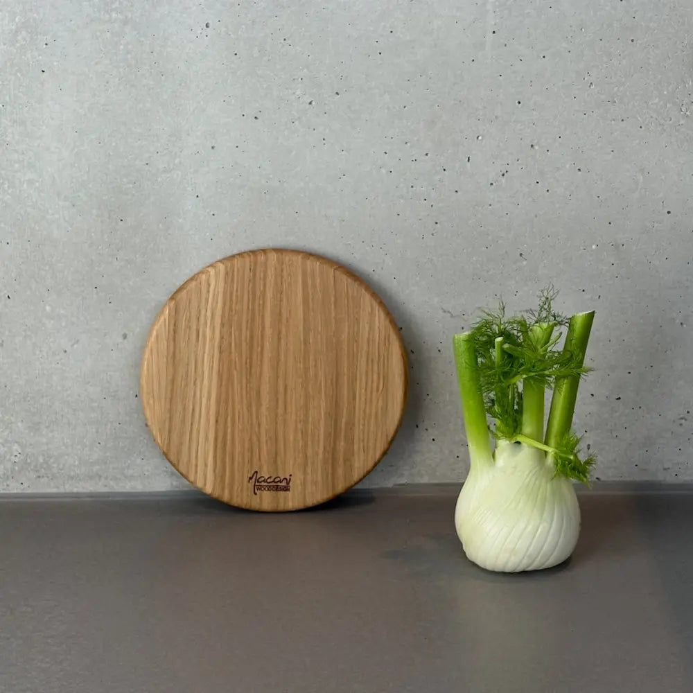Pure Design Schneidebrett rund – schlicht, vielseitig, stilvoll Macani - Damastshop