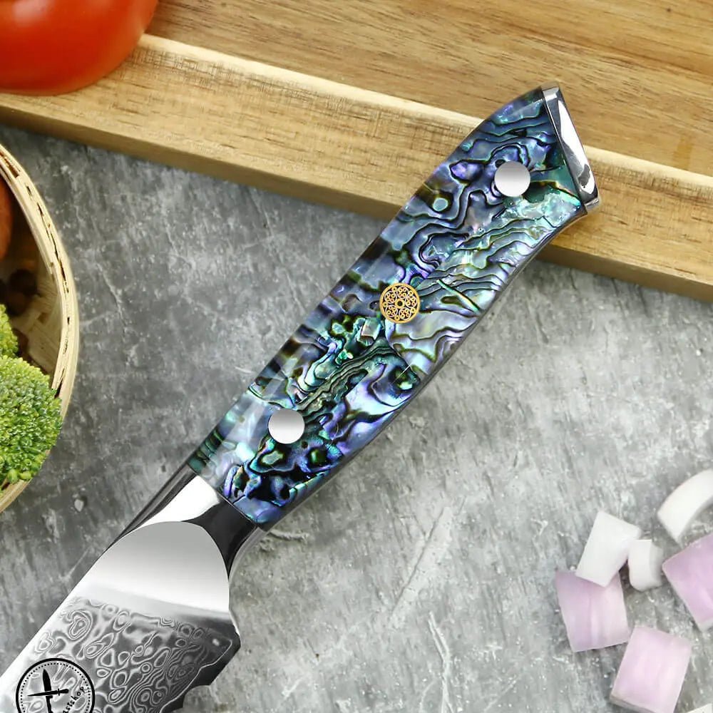 Damast Brotmesser Abalone Damastshop.de - Damastshop