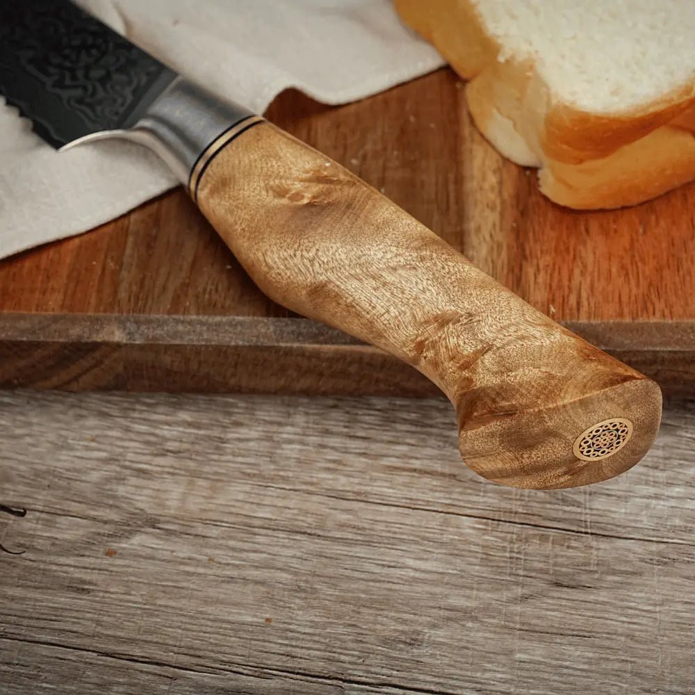 Damast Brotmesser Bergahorn Damastshop.de - Damastshop
