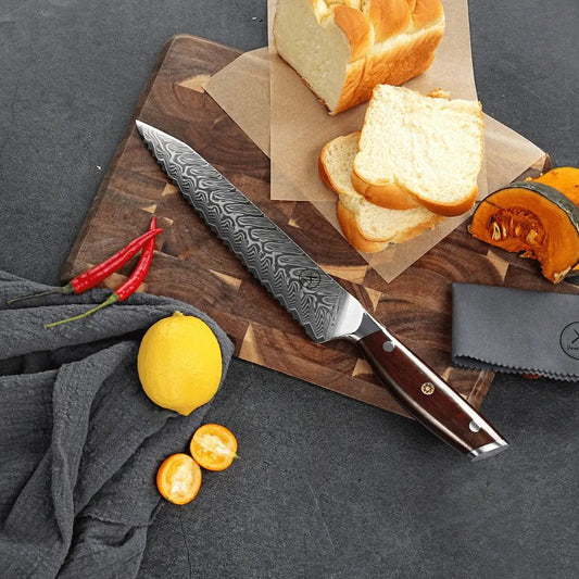 Damast Brotmesser Palisander Damastshop.de - Damastshop