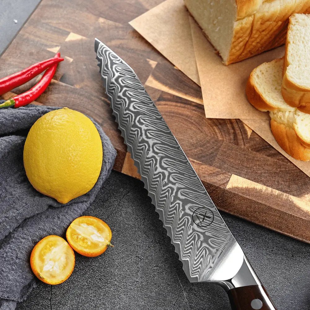Damast Brotmesser Palisander Damastshop.de - Damastshop