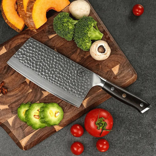 Damast Hackmesser Ebenholz Damastshop.de - Damastshop