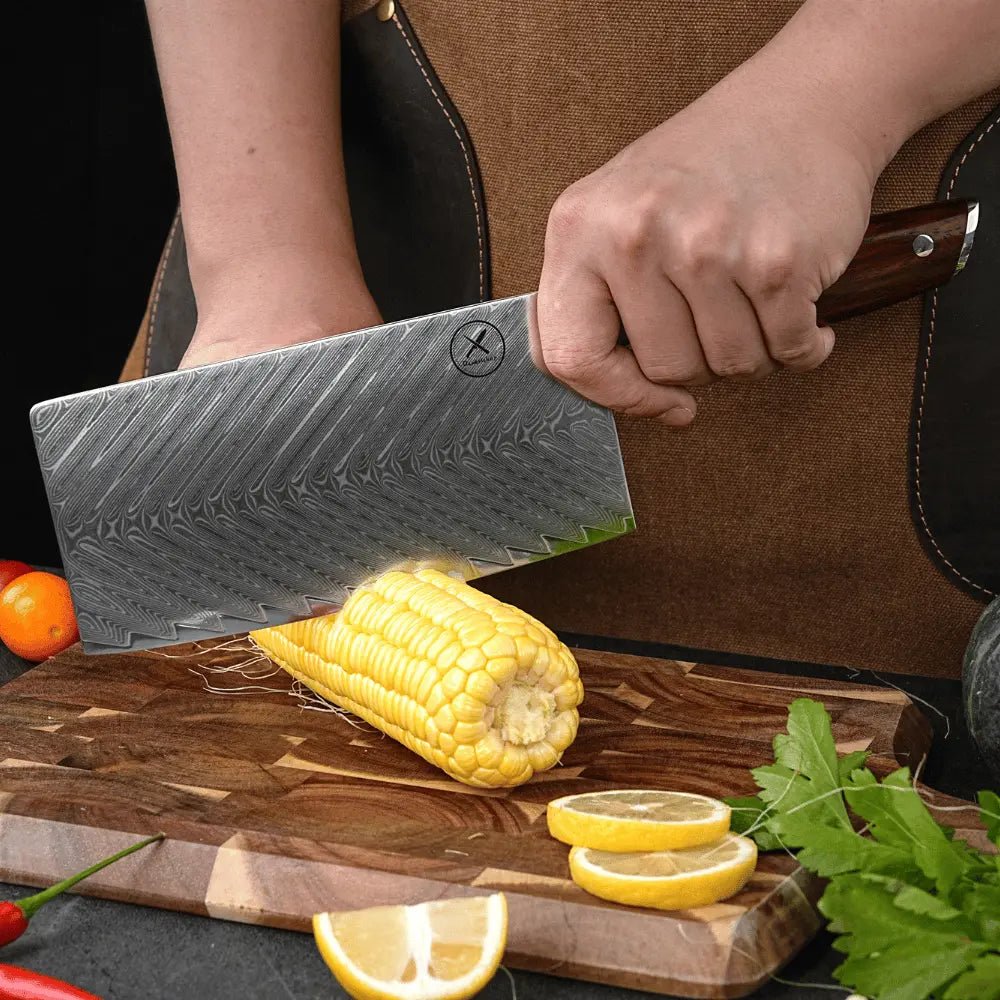 Damast Hackmesser Palisander Damastshop.de - Damastshop