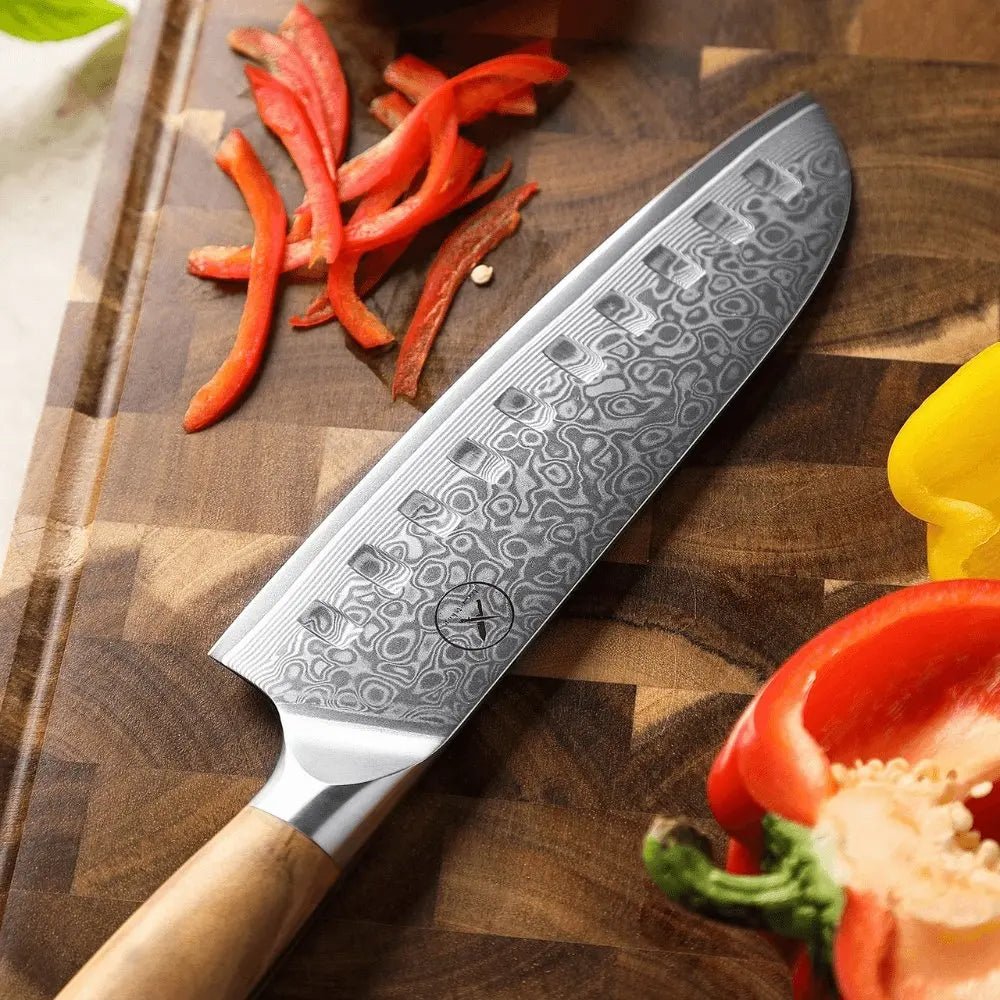 Damast Santoku Olive Damastshop.de - Damastshop