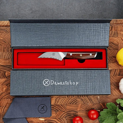 Damast Schälmesser Palisander Damastshop.de - Damastshop