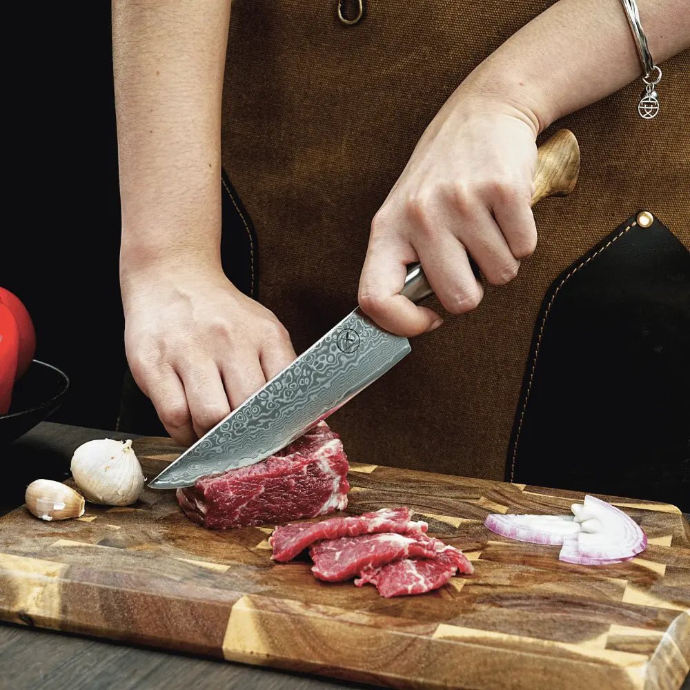 Damast Steakmesser Bergahorn Damastshop.de - Damastshop