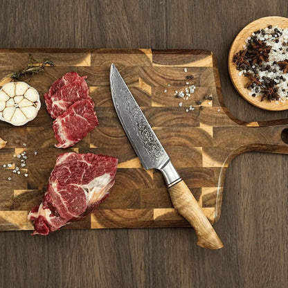 Damast Steakmesser Bergahorn Damastshop.de - Damastshop