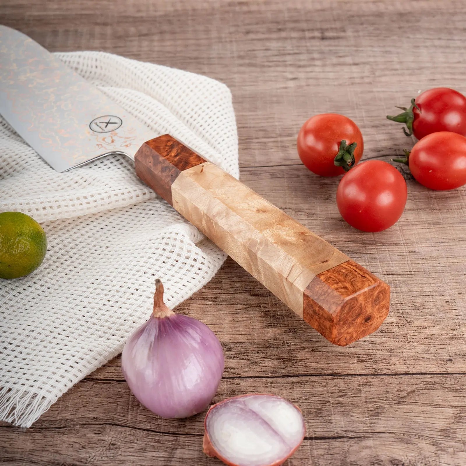 Kupfer-Damast Chefmesser Damastshop.de - Damastshop