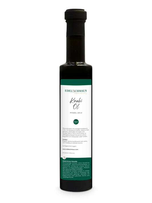 Knobi Öl  – Würze vereint mit mediterranem Flair. Edelschmaus - Damastshop