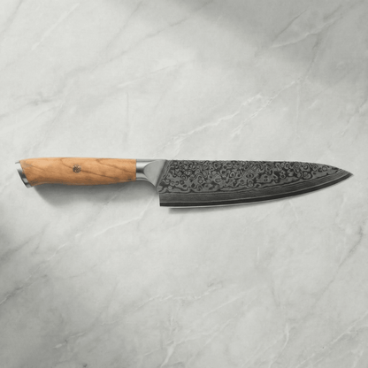 Personalisierbares Damast Chefmesser Olive