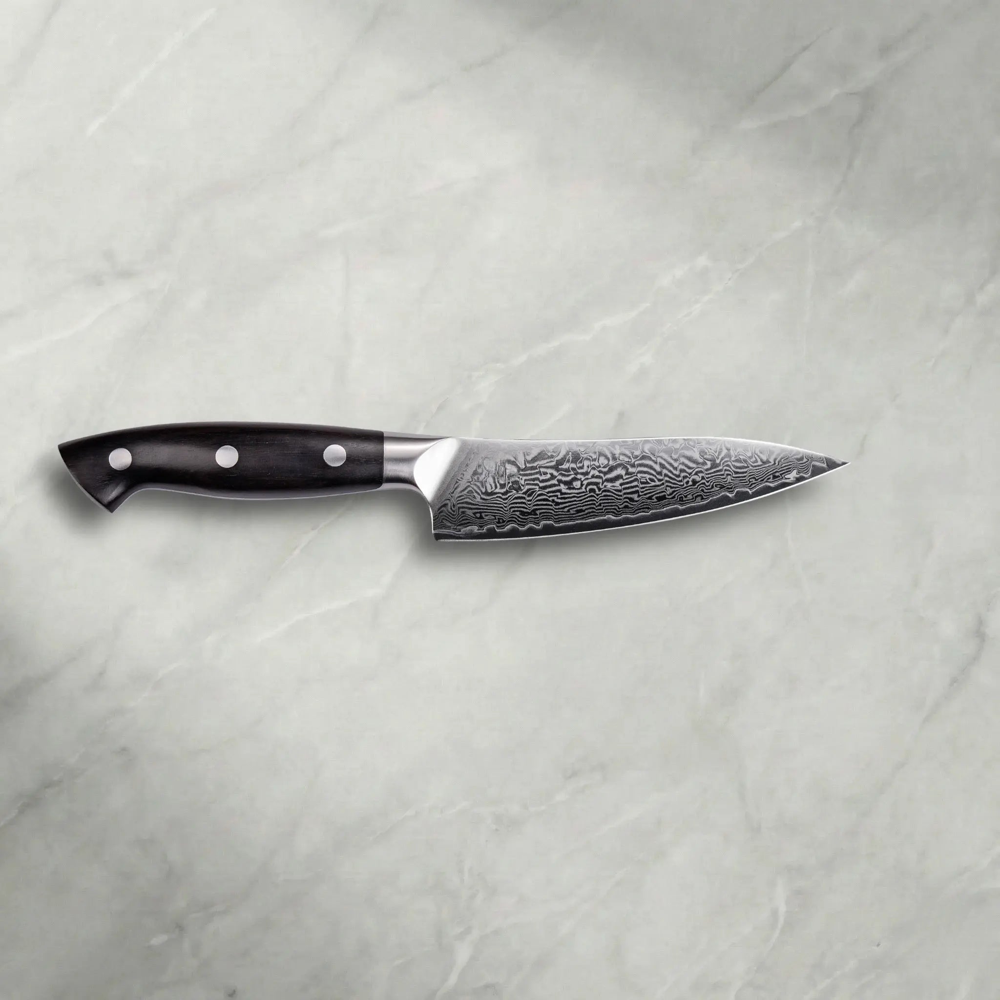 Personalisierbares Premium Damast Universalmesser Ebenholz Damastshop.de - Damastshop