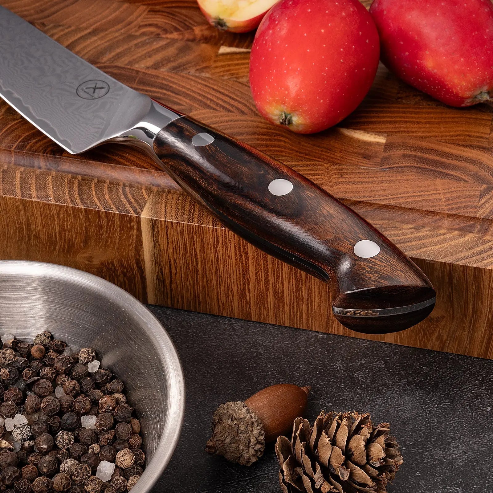 Premium Damast Universalmesser Eisenholz Damastshop.de - Damastshop