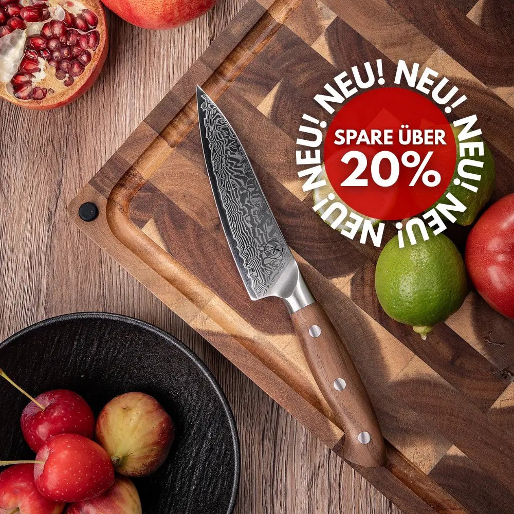 Premium Damast Universalmesser Walnuss Damastshop.de - Damastshop
