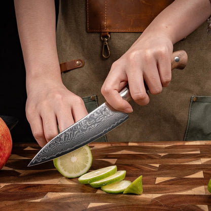 Premium Damast Universalmesser Walnuss Damastshop.de - Damastshop