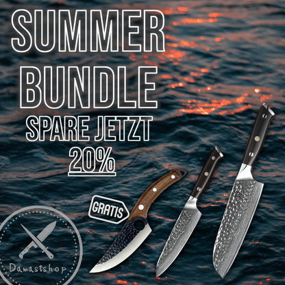 Sommer-Bundle 🌞 GRATIS Outdoor Universalmesser Damastshop.de - Damastshop