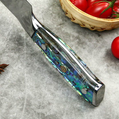 Damast Chef Messer Abalone
